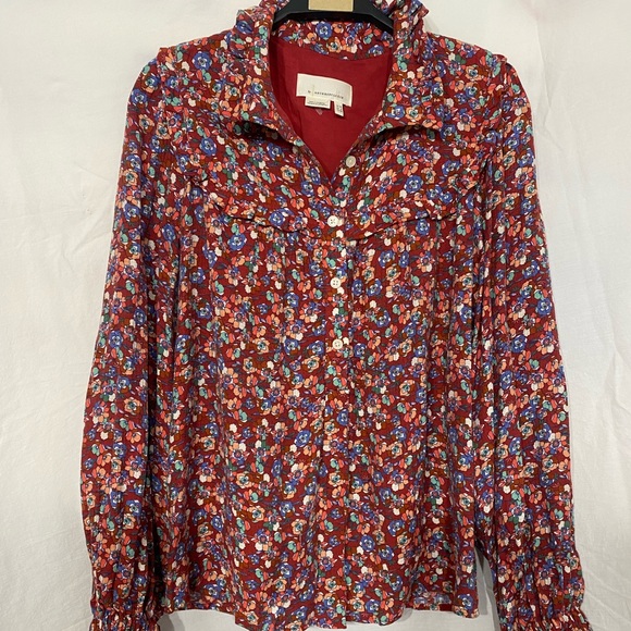 Anthropologie Tops - Anthropologie Blouse Flower Boho B